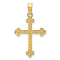 14ky Fancy Cross Pendant-D5134