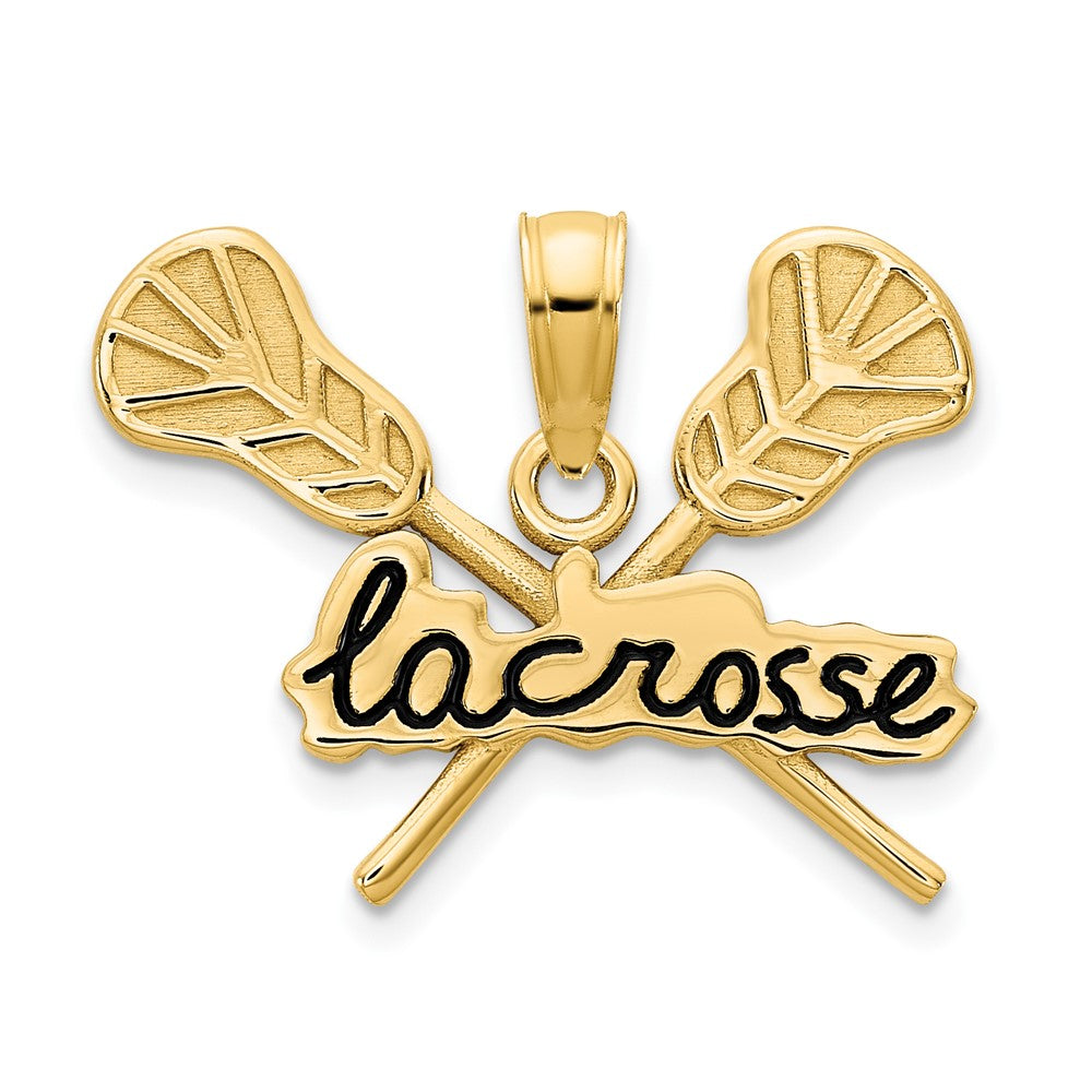 14k Epoxy LACROSSE Pendant-D5143