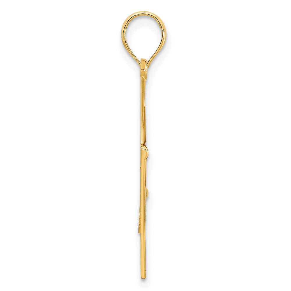 14k Epoxy Graduation Cap and Diploma Pendant-D5145