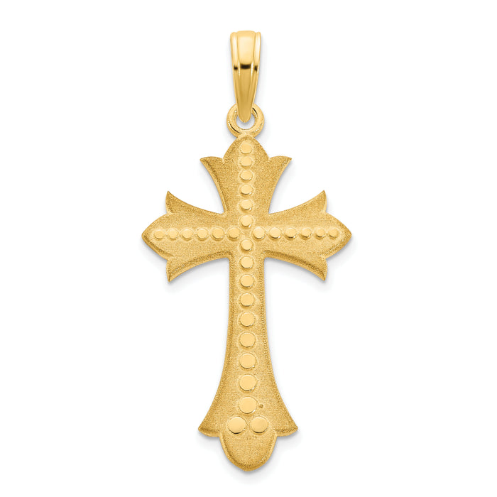 14k Cross Pendant-D5148