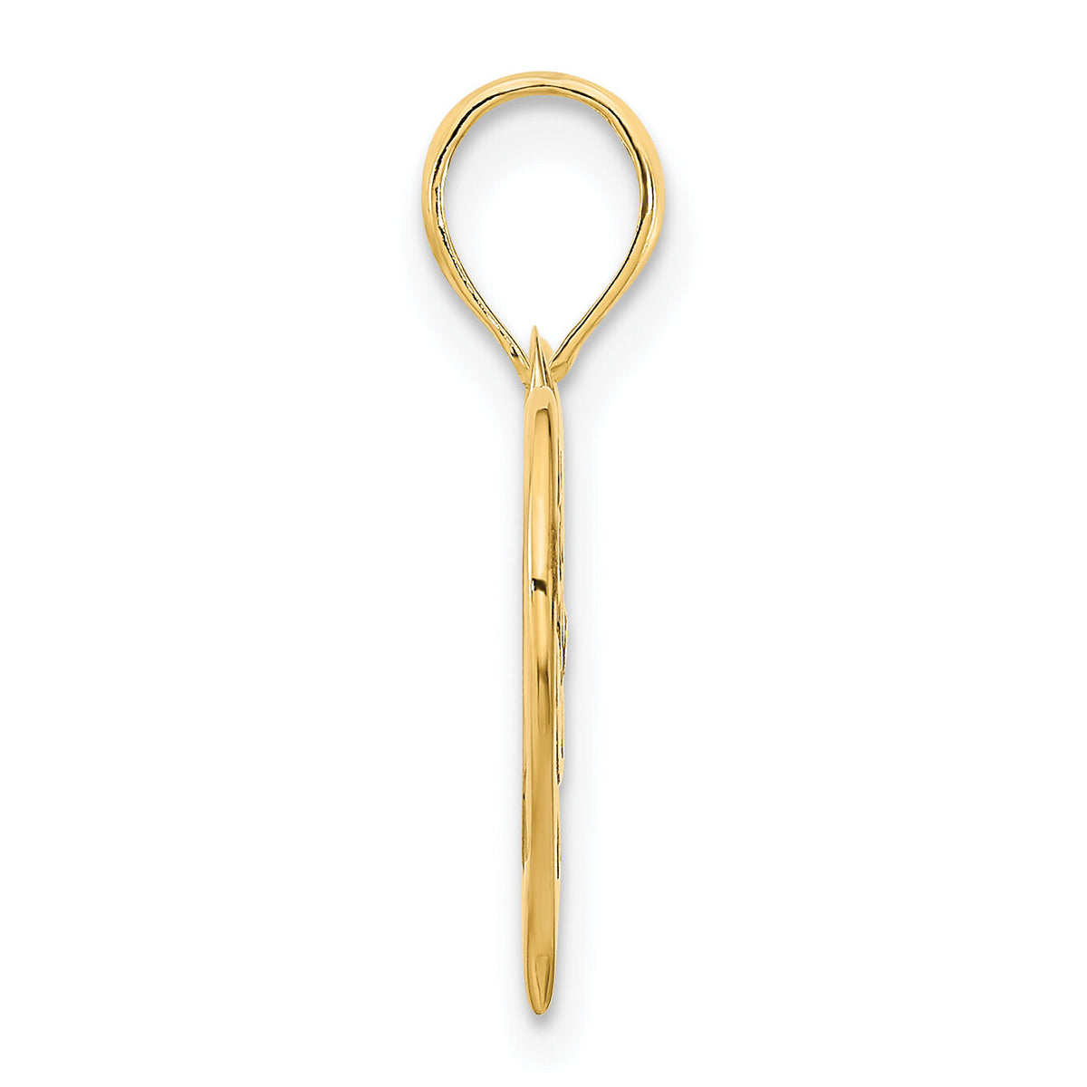 14k MOM Heart Pendant-D5150