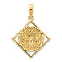 14ky Fancy Celtic Knot Pendant-D5155