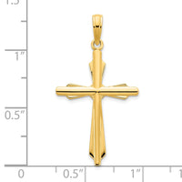 14ky Fancy Cross Pendant-D5168