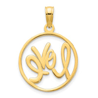 14ky Love charm-D5169