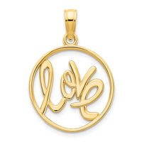 14ky Love charm-D5169
