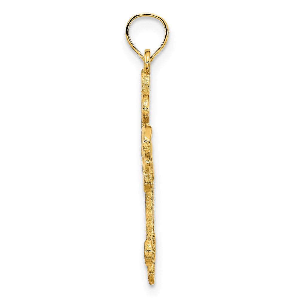 14ky Cross Charm-D5241