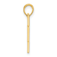 14k Polished Cross Pendant-D5267