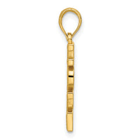 14k Polished HOPE Pendant-D5329