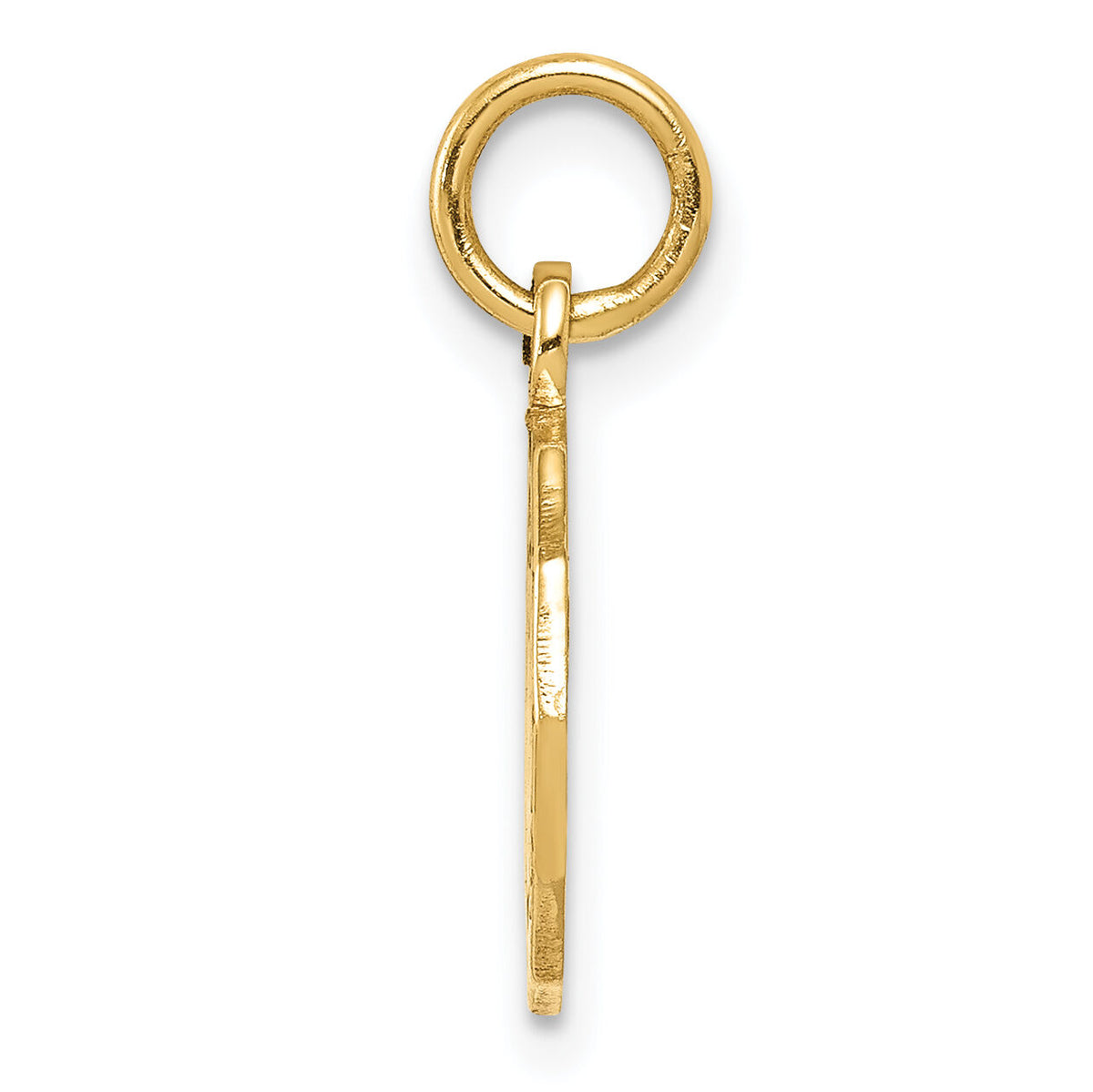 14k Baptism Spanish Recuerdo Del Bautismo on Back Charm-D535
