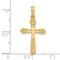 14k Fancy Cross Charm-D5425
