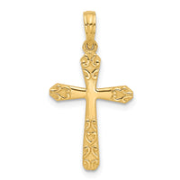 14k Fancy Cross Charm-D5425
