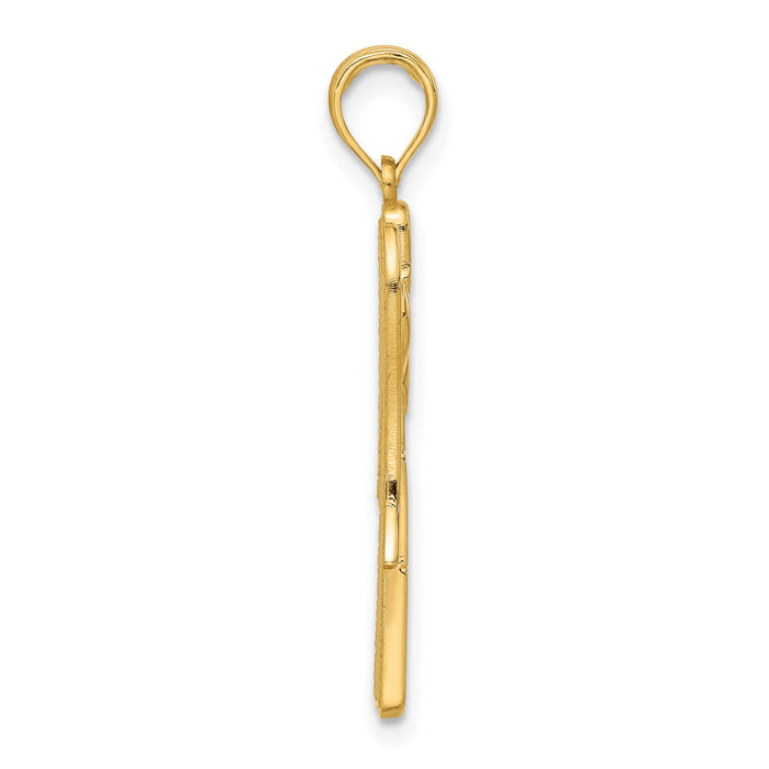 14k Fancy Angel Charm-D5437