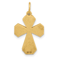14k Fancy Two Cross God Loves Me Charm-D5441