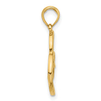 14k Fancy Heart Charm-D5444