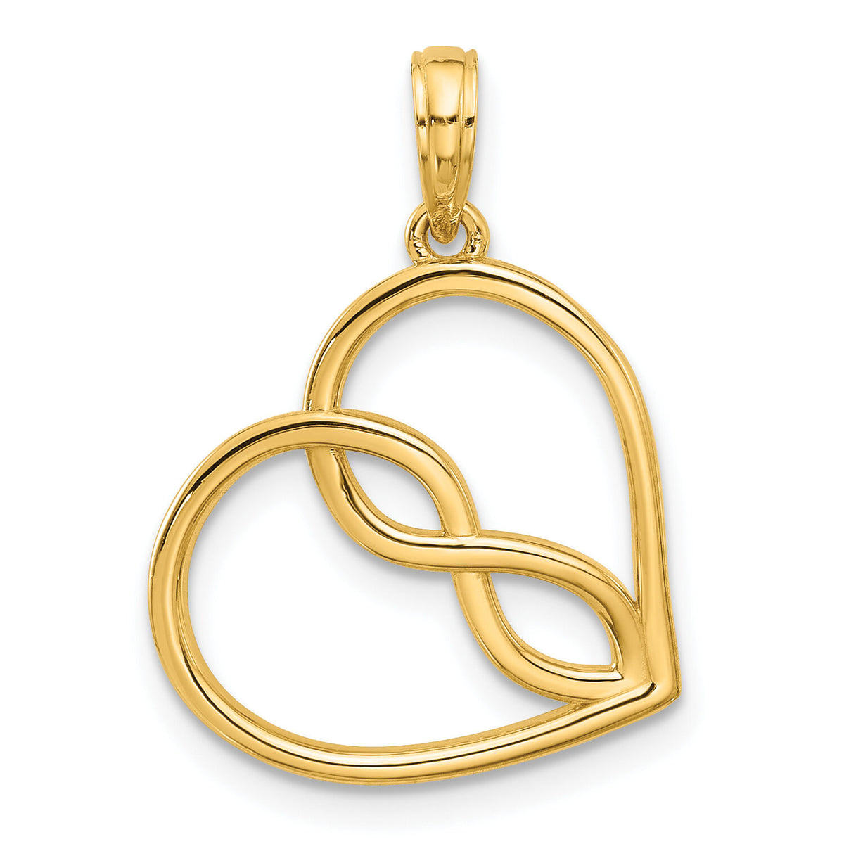 14k Fancy Heart Charm-D5444
