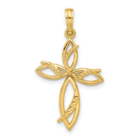 14k Fancy Cross Charm-D5466