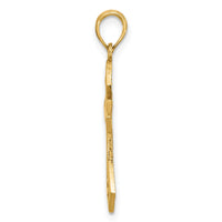 14k Fancy Cross Charm-D5469