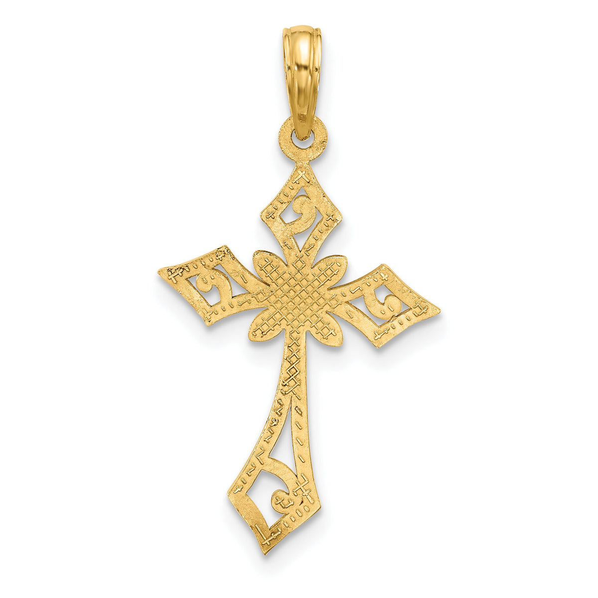 14k Fancy Cross Charm-D5469