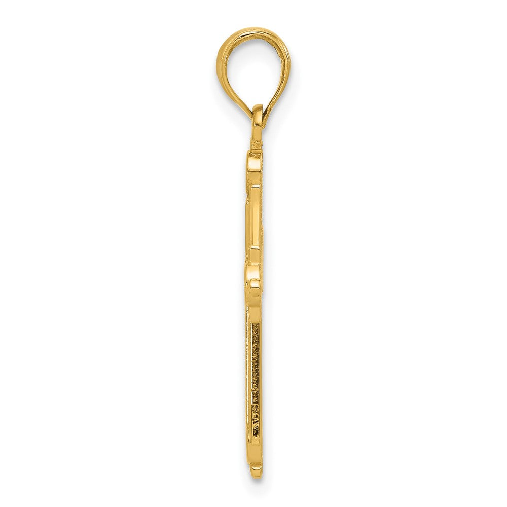 14k Fancy Cross Charm-D5476