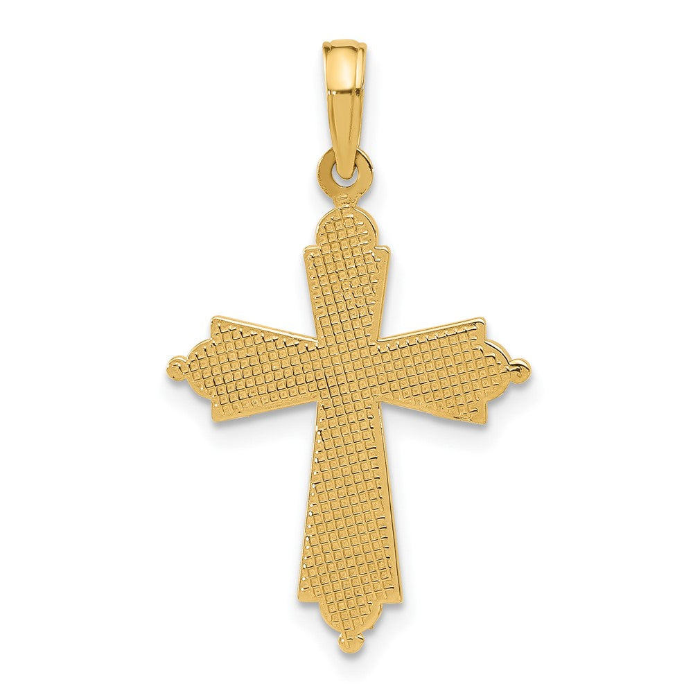 14k Fancy Cross Charm-D5476