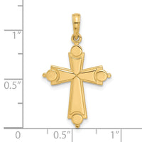 14k Fancy Cross Charm-D5476