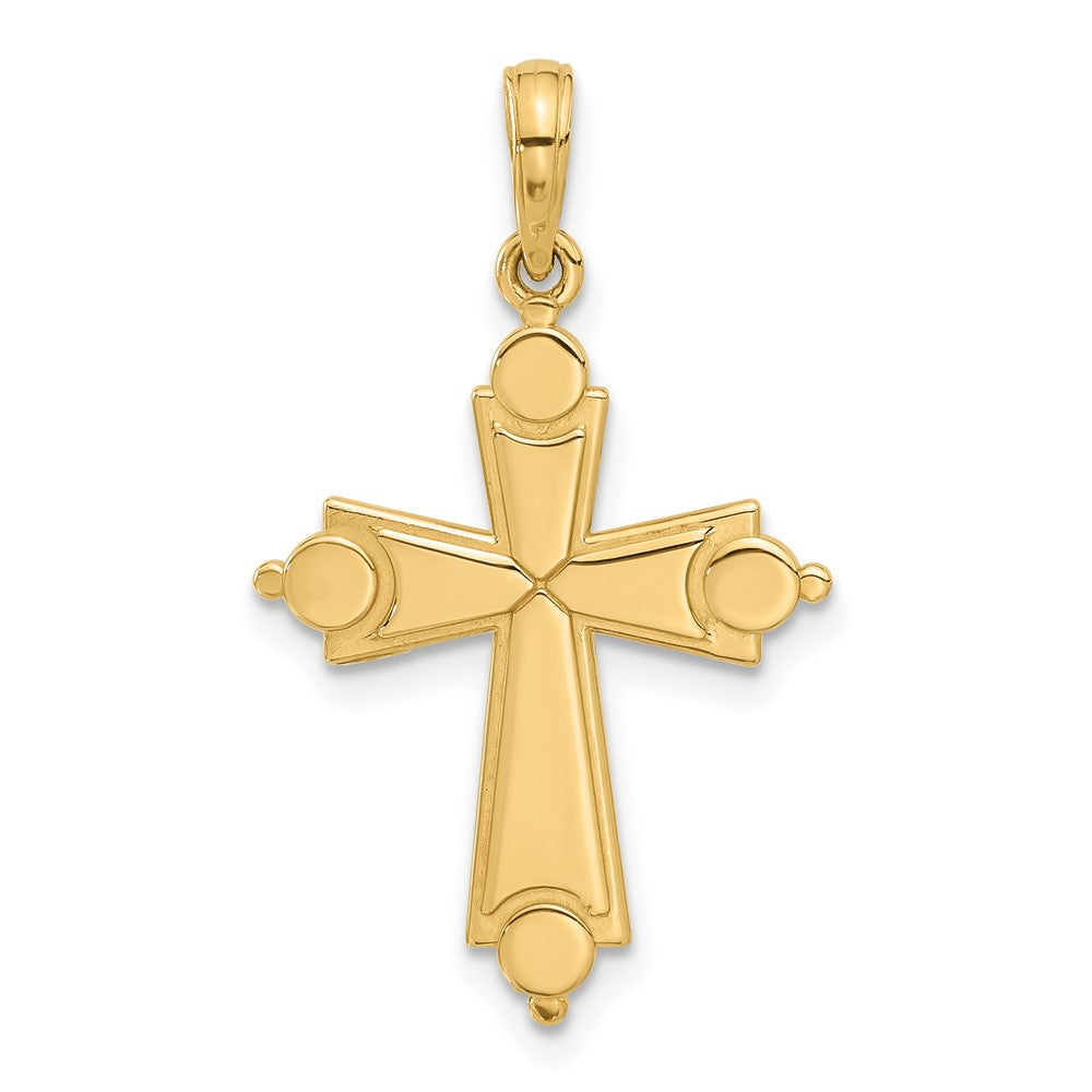 14k Fancy Cross Charm-D5476