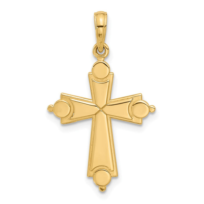 14k Fancy Cross Charm-D5476