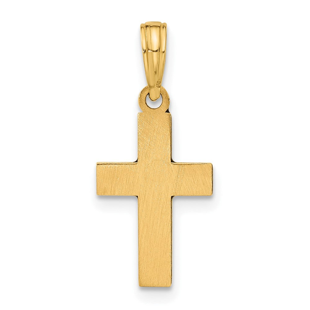 14k Fancy Enameled Cross Charm-D5477