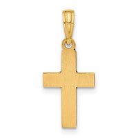 14k Fancy Enameled Cross Charm-D5477