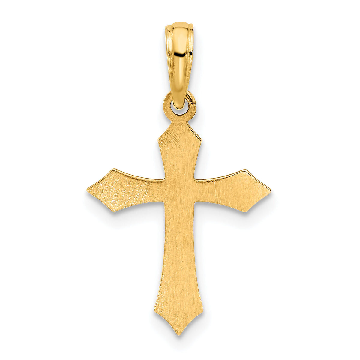 14k Fancy Enameled Cross Charm-D5478