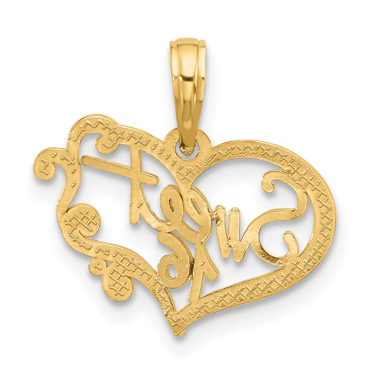 14k Fancy Sweet 16 Charm-D5479