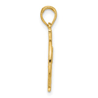 14k Polished Hand Gesture in Circle Charm-D5480