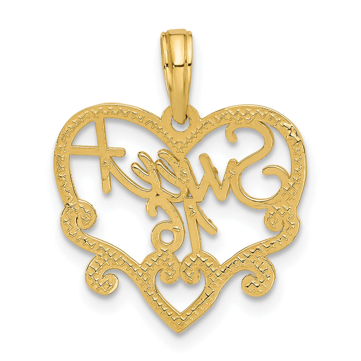 14k Fancy Sweet 16 Charm-D5482