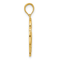 14K Polished Fancy Hummingbird Charm-D5483
