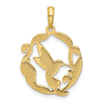 14K Polished Fancy Hummingbird Charm-D5483