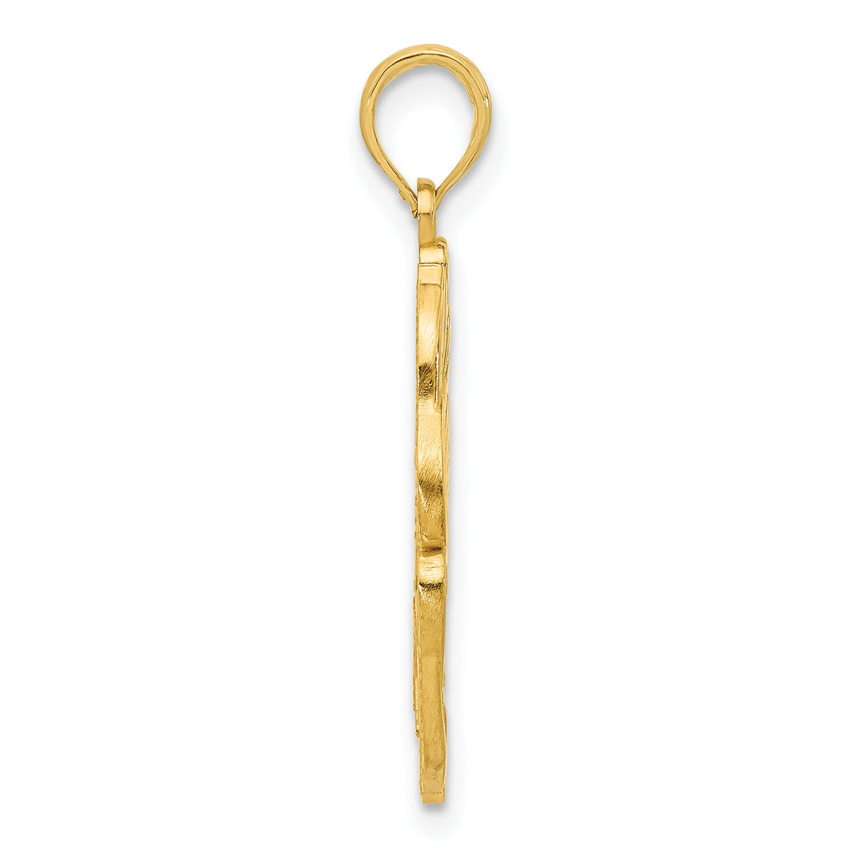 14K Polished Fancy Hummingbird Charm-D5486