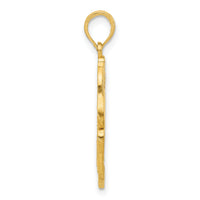 14K Polished Fancy Hummingbird Charm-D5486