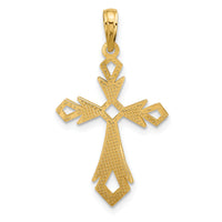 14k Fancy Cross Charm-D5490