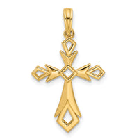14k Fancy Cross Charm-D5490