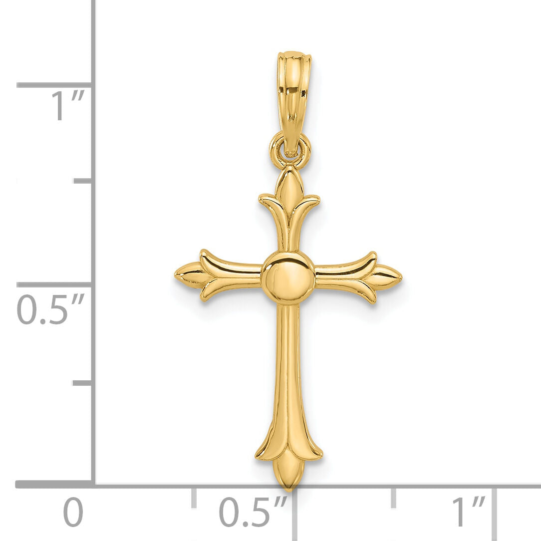 14k Fancy Cross Charm-D5494