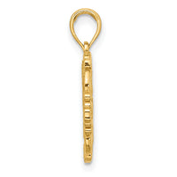 14K Polished Fancy Hummingbird Charm-D5498