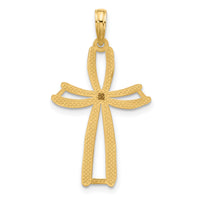 14KY Fancy Cross Charm-D5508