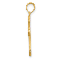 14KY Fancy Cross Charm-D5510