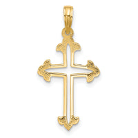 14KY Fancy Cross Charm-D5510