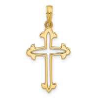 14KY Fancy Cross Charm-D5510