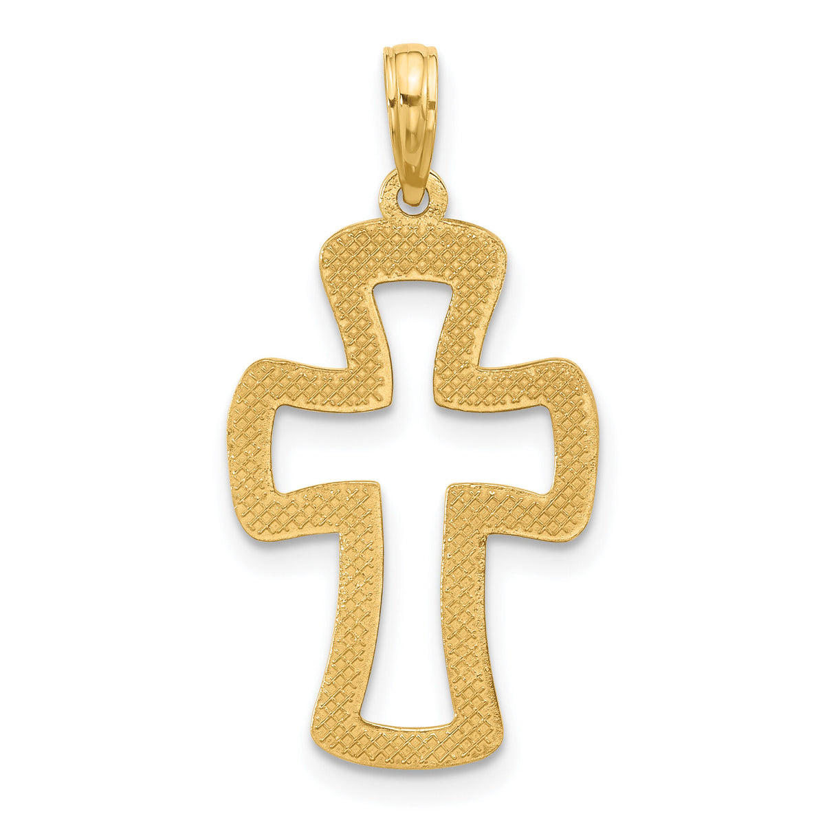 14k Fancy Cross Charm-D5554