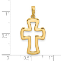 14k Fancy Cross Charm-D5554