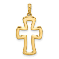 14k Fancy Cross Charm-D5554
