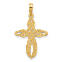 14KY Fancy Cross Charm-D5555