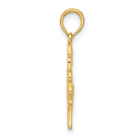 14K Polished Fancy Butterfly Charm-D5587